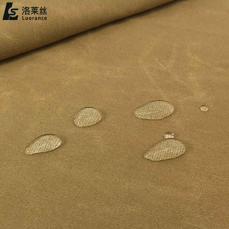 High Quality Heavy waterproof 12oz waxed cotton canvas fabric for bags and luggage