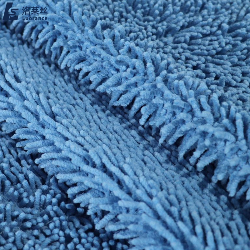 Small microfiber chenille fiber fleece fabric