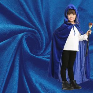 hot sale 100% polyester cut pile velvet fabric for helloween children poncho