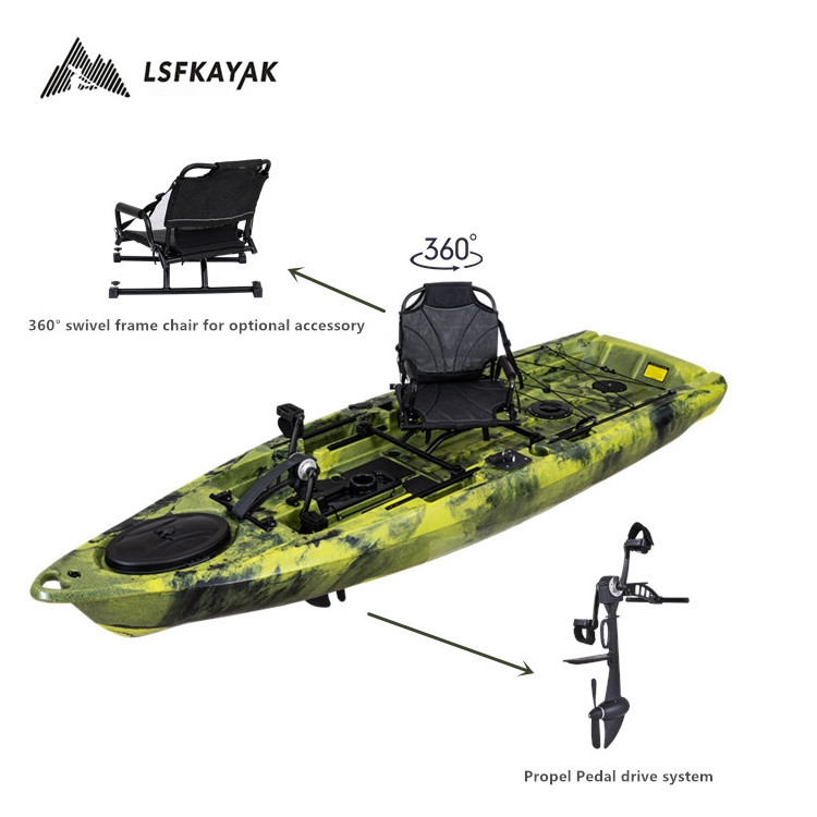 Hot Popular Professional Fishing Pedal Kayak BigFish108 PDL lldpe Kayak Model can Install Motor