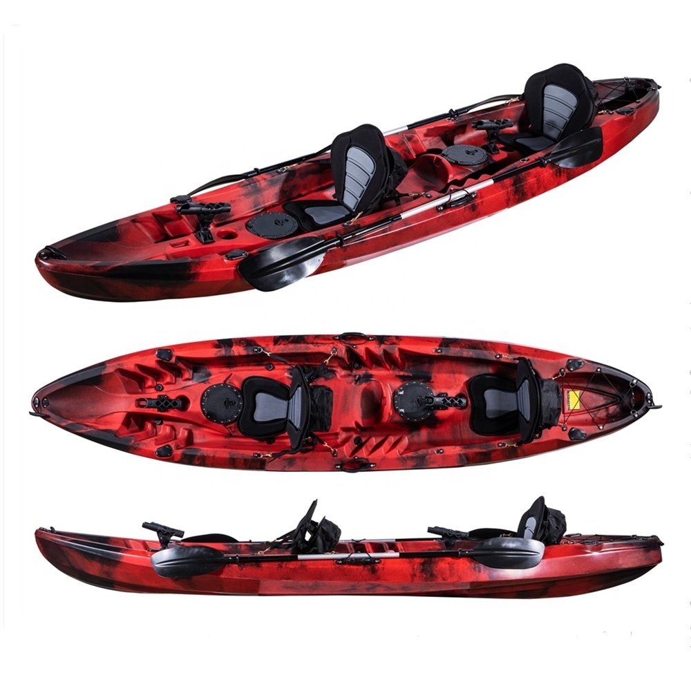 2+1 seater 3 person sit on top leisure kayak for family