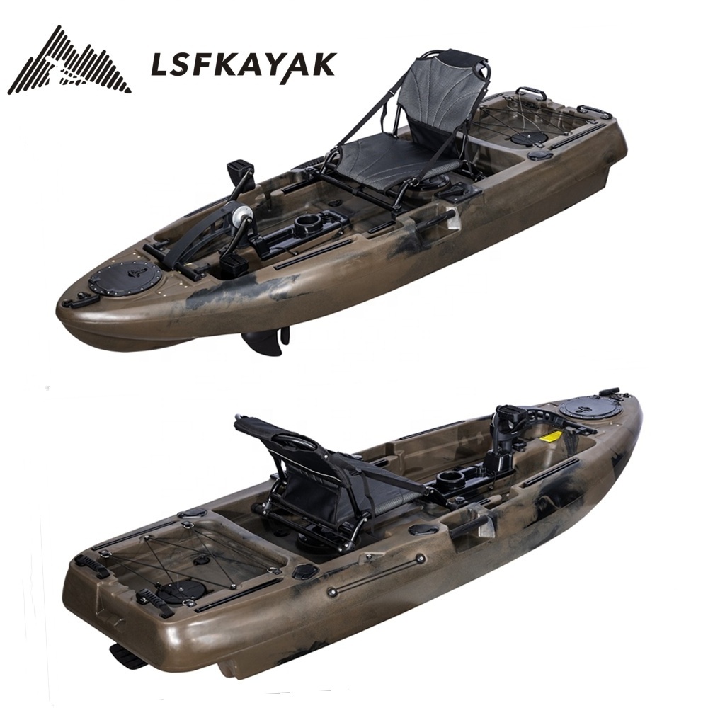 Pedal Drive Kayak Made in china 8 ft fishing kayak with pedal electric motor sit on top canoe for sales