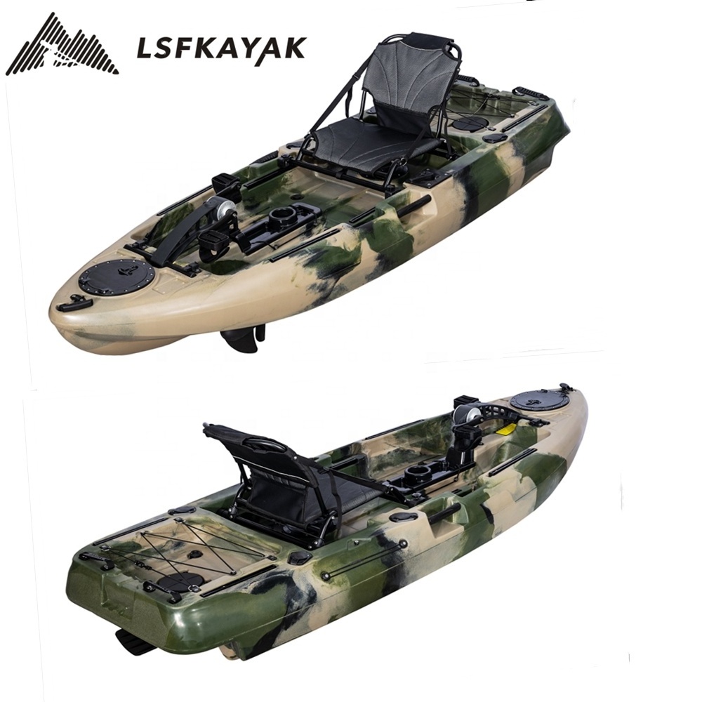 Pedal Drive Kayak Made in china 8 ft fishing kayak with pedal electric motor sit on top canoe for sales