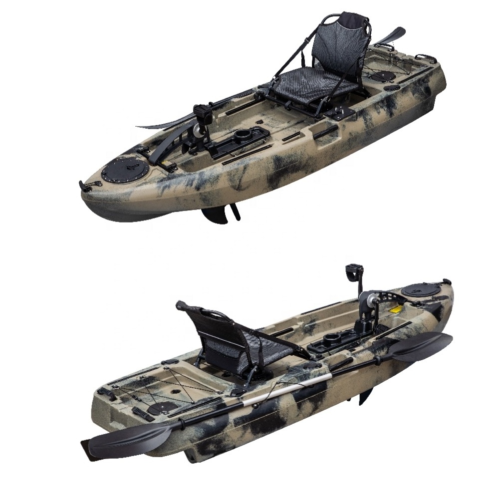 Pedal Drive Kayak Made in china 8 ft fishing kayak with pedal electric motor sit on top canoe for sales