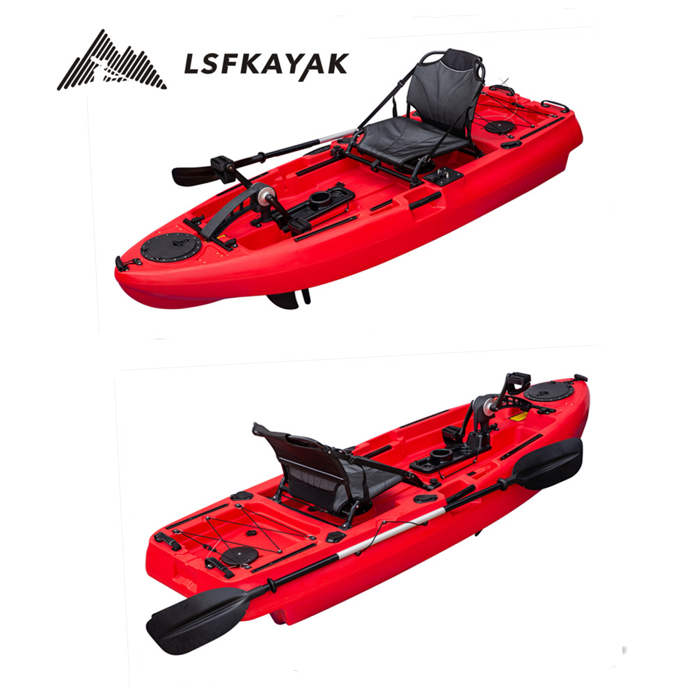 Pedal Drive Kayak Made in china 8 ft fishing kayak with pedal electric motor sit on top canoe for sales