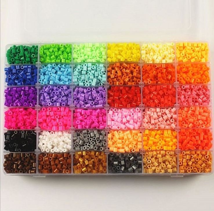 Perler Beads Toy Kit 5mm/2.6mm Hama beads 3D Puzzle DIY Toy Kids Creative Handmade Craft Toy Gift