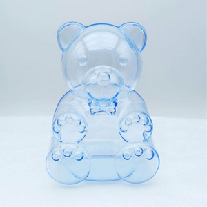 Plastic Dragees Container Teddy Bear Shape Ourson Candy  package box Wedding baptism Baby shower party Decor