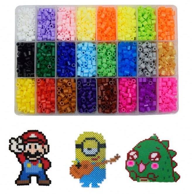 Perler Beads Toy Kit 5mm/2.6mm Hama beads 3D Puzzle DIY Toy Kids Creative Handmade Craft Toy Gift