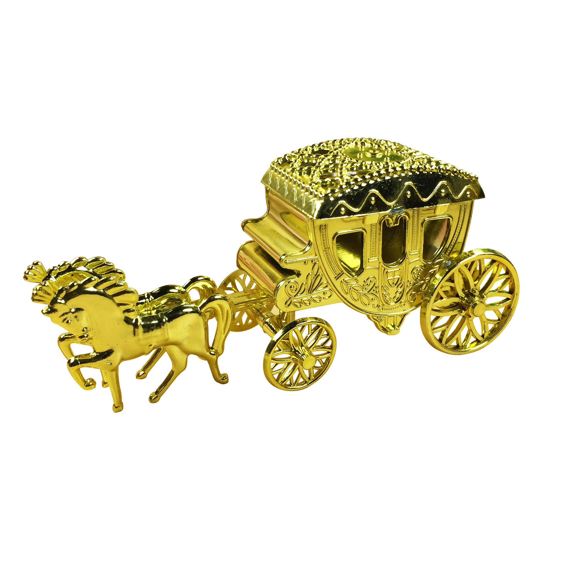 Wedding gifts Cinderella carriage royal toilet candy box event party decoration plastic