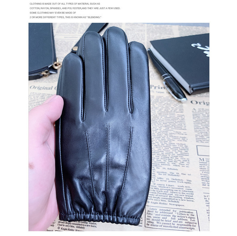 Men Women Winter PU Touch Screen gloves Waterproof Thermal Gloves Cycling Outdoor Leather Gloves Mittens