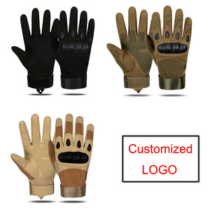 Full Finger Work Knuckle Protection Outdoor Leather Motorcycle Racing Hunting Shooting Climbing Racing Tactical Gloves