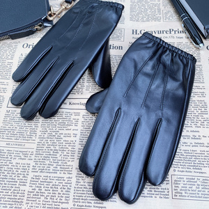 Men Women Winter PU Touch Screen gloves Waterproof Thermal Gloves Cycling Outdoor Leather Gloves Mittens