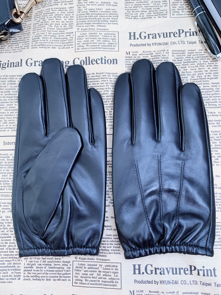 Men Women Winter PU Touch Screen gloves Waterproof Thermal Gloves Cycling Outdoor Leather Gloves Mittens