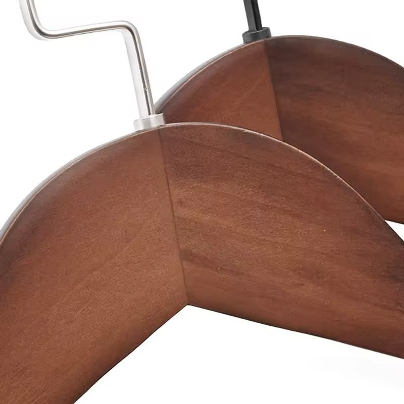 Elate Luxury Customizable Wide Shoulder Wood Hanger Anti-Slip Coat Hanger for Clothes Luxury Suit Bar