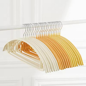 Modern Stainless Steel Coat Hanger with Non-Slip PVC Coating Single Tier Wholesale Clothes Rack for Wardrobe Use