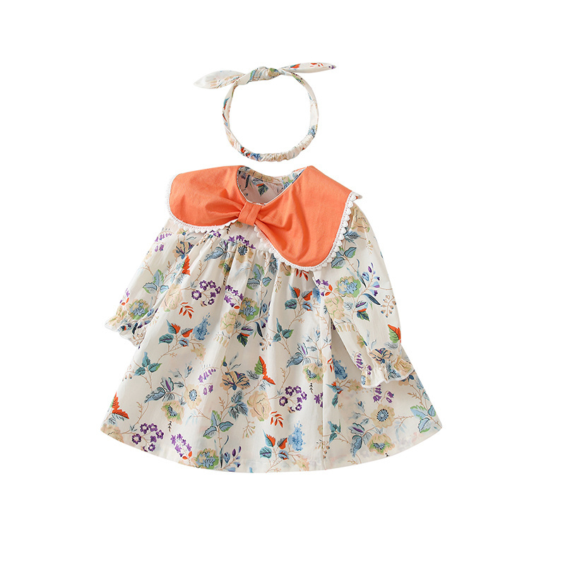 Cute Baby Dresses Girl Dress 2-3 Year 7 Month Smocked Fancy Thailand Easter Vintage Summer For Baby