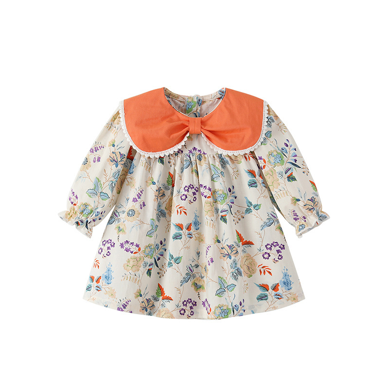 Cute Baby Dresses Girl Dress 2-3 Year 7 Month Smocked Fancy Thailand Easter Vintage Summer For Baby