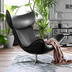 Nordic luxury imola modern relaxing recliner leisure living room fiberglass lounge sofa chair leather chair set accent chair