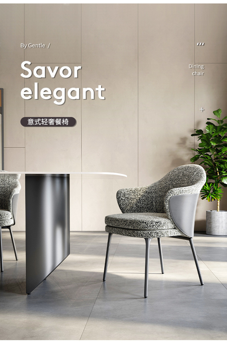 Style Dining Room Furniture Modern White Gold Frame Chairs Stainless Steel Boucle Accent Dining Chair with gold leg