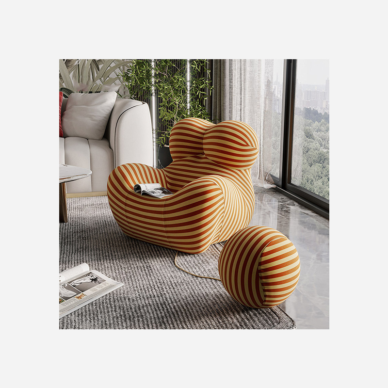 Europe Alien Shape Leisure Accent Chairs for Living Room Lazy Chair Creative Ball Chair Sofa