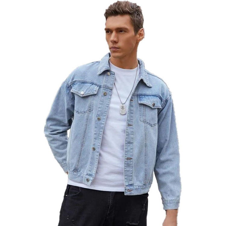 jeans tops manufacturer OEM custom mens jean denim jacket for men