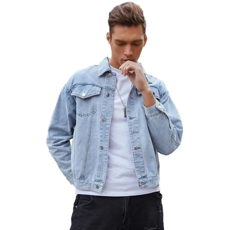 jeans tops manufacturer OEM custom mens jean denim jacket for men