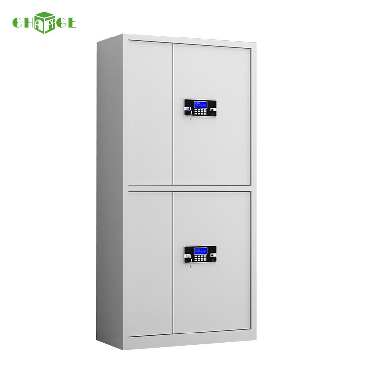 Hot sale 2 door custom factory office steel locker filing cabinet with electronic combination lock