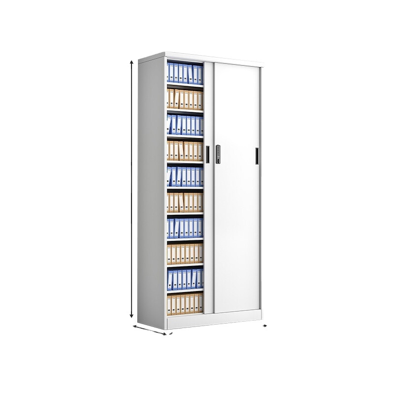 Factory directly two doors filing storage cupboard sliding door book documents cabinet