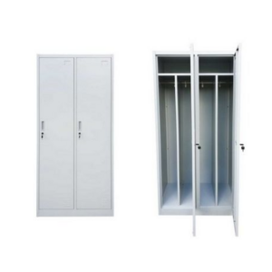 Factory metal  Steel Cabinet 2 Door Gym Storage Wardrobe Customized Employees steel Storage Cabinet 2 Door Wardrobe