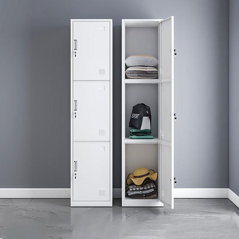 Factory price modern design storage 3 door single 3 Door Stainless Steel Office And School Gym Storage Cabinet Locker