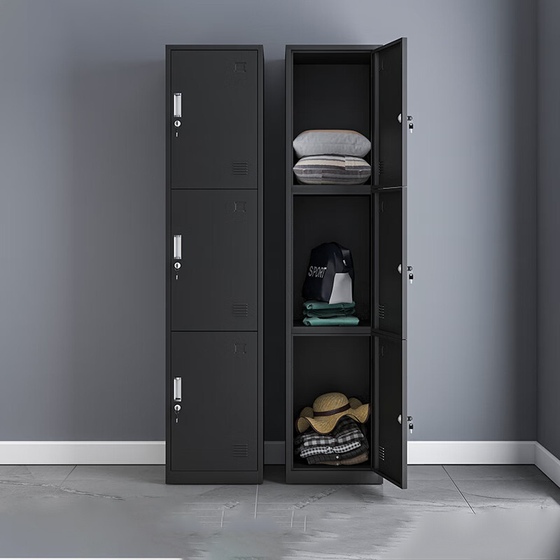 Factory price modern design storage 3 door single 3 Door Stainless Steel Office And School Gym Storage Cabinet Locker