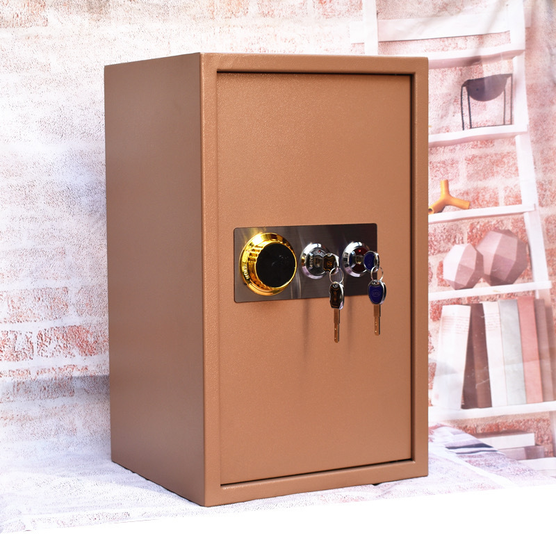 All steel machinery home small safe anti-theft invisible wall double lock old safe