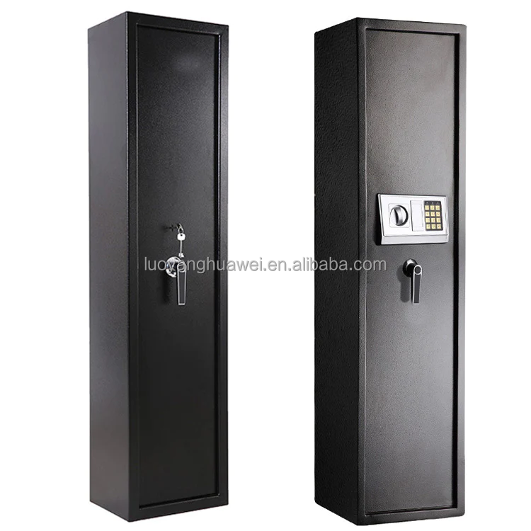 Luoyang gun safe cabinet steel mechanic key lock gun safe box 3 5 8 12  ri-fles storage hidden long Gun safe for home