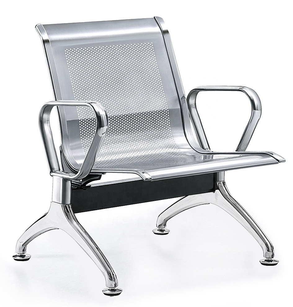 Modern Public Waiting Area Chair Stainless Steel Hospital Airport 3-seater Waiting Chair