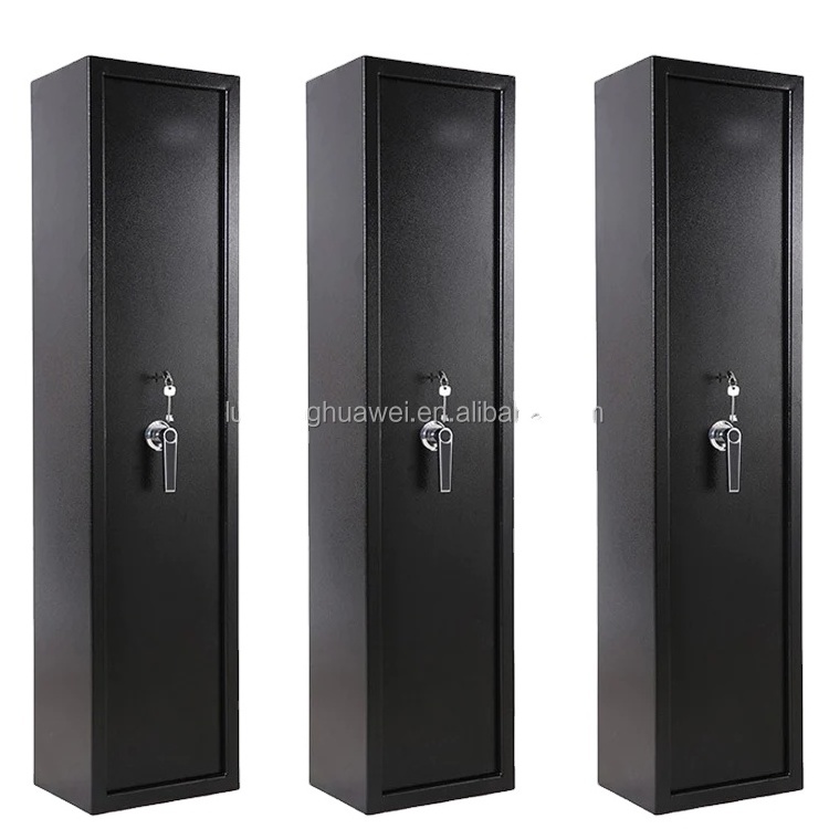 Luoyang mechanic key lock gun safe box hidden safe vault steel 3 5 8 12  ri-fles storage long Gun metal safety cabinet