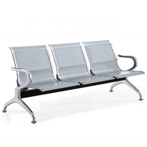 Modern Public Waiting Area Chair Stainless Steel Hospital Airport 3-seater Waiting Chair