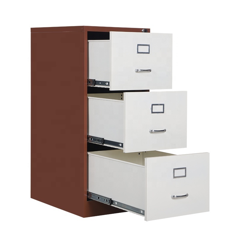 Steel office file hanging Metal Index Card 4 Drawers Filing Cabinet