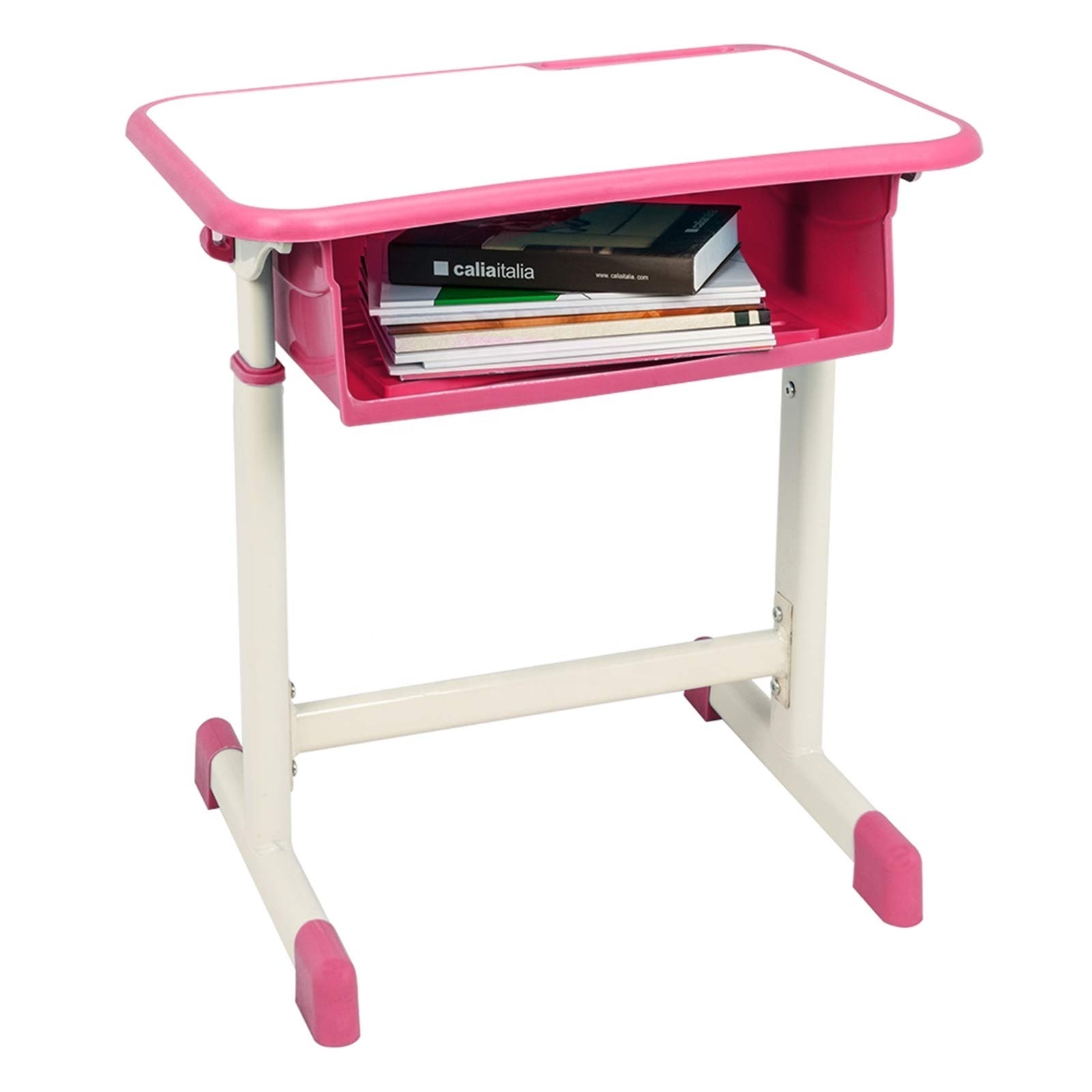 Classroom Furniture Single Metal Plastic Student Desk And Chair For Primary School Study Table With Chairs