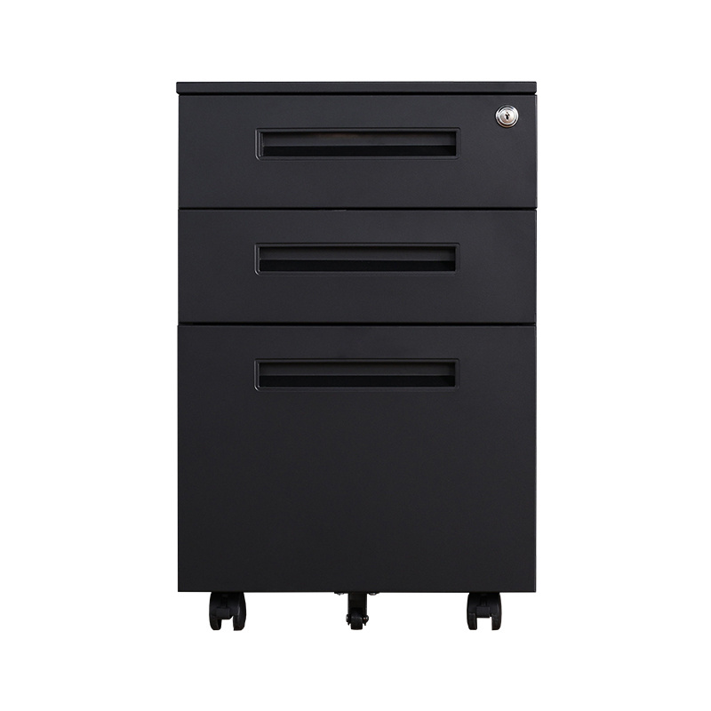 Factory Wholesale Office Furniture Mobile Pedestal 3 Drawer Metal Cabinet Steel Mobile File Pedestal Movable Filing Cabinet