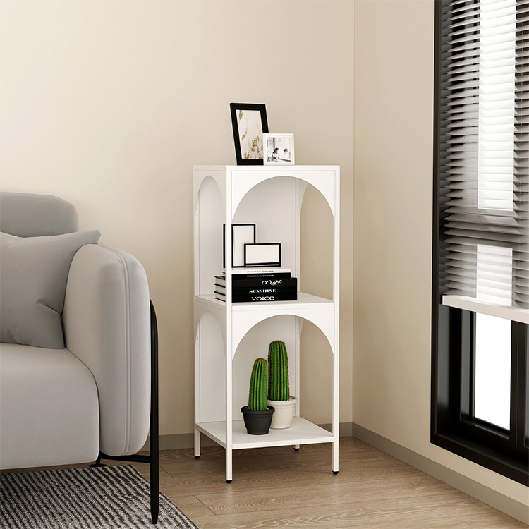 Multi-layer Space-saving Floor-standing Metal Square Cube Bookshelf Home Bookshelf Furniture Display Shelf Bookcase