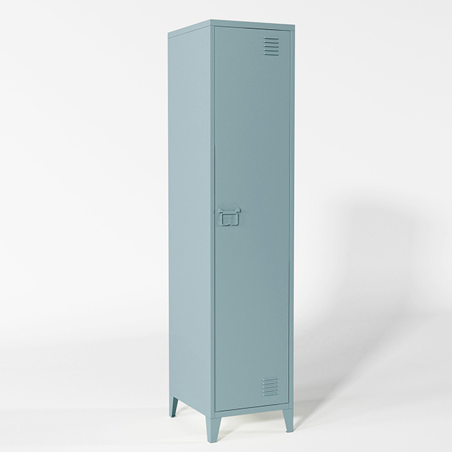 Wholesales pink bedroom standing legs steel vertical clothes storage locker metal locker