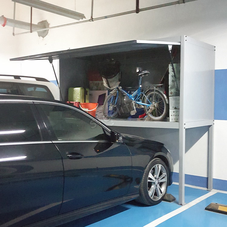 Unit Apartment Storage Metal Over Car Bonnet Garage Storage Cabinet Tools Bicycle Storage Cabinet Locker with Lock