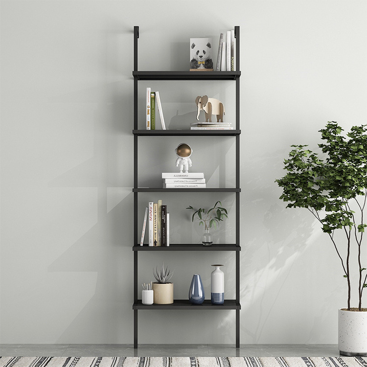 Ladder Shelving Unit 4 Tier Display Stand Book Shelf Wall Rack Cupboard