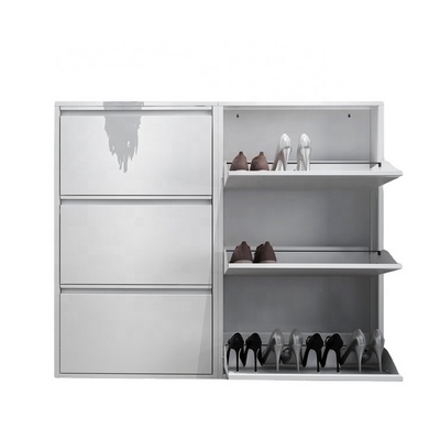 Modern Home Furniture Shoes Rack Cabinet Shoe Shelf Shoe Storage Cabinet Metal Colorful Storage 3 Drawers Cabinet For Home