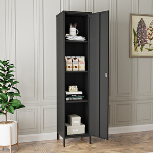 Metal Locker 3 shelf single Cabinet Wararobe Bedroom Corner Storage Cabinet Home Furniture Design