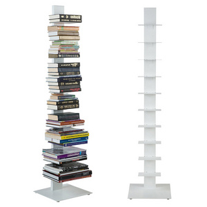 11 Shelves White West Elm Spine Bookcase Spine Vertical Bookshelf Spine Book Tower