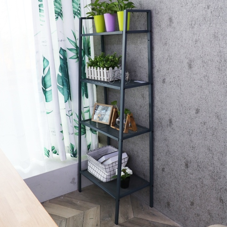 Colorful Ladder Shelving Unit 4 Tier Display Stand Rack Book Storage Rack Design