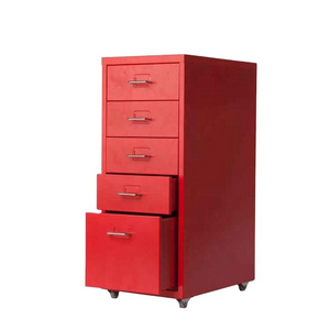 Metal Frame Organiser Chest 5 Drawers Metal Cabinet Bedside Table Storage Unit