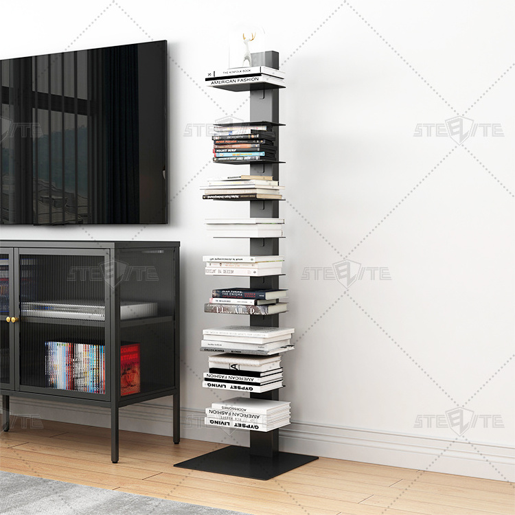 11 Shelves White West Elm Spine Bookcase Spine Vertical Bookshelf Spine Book Tower BestSuppliers