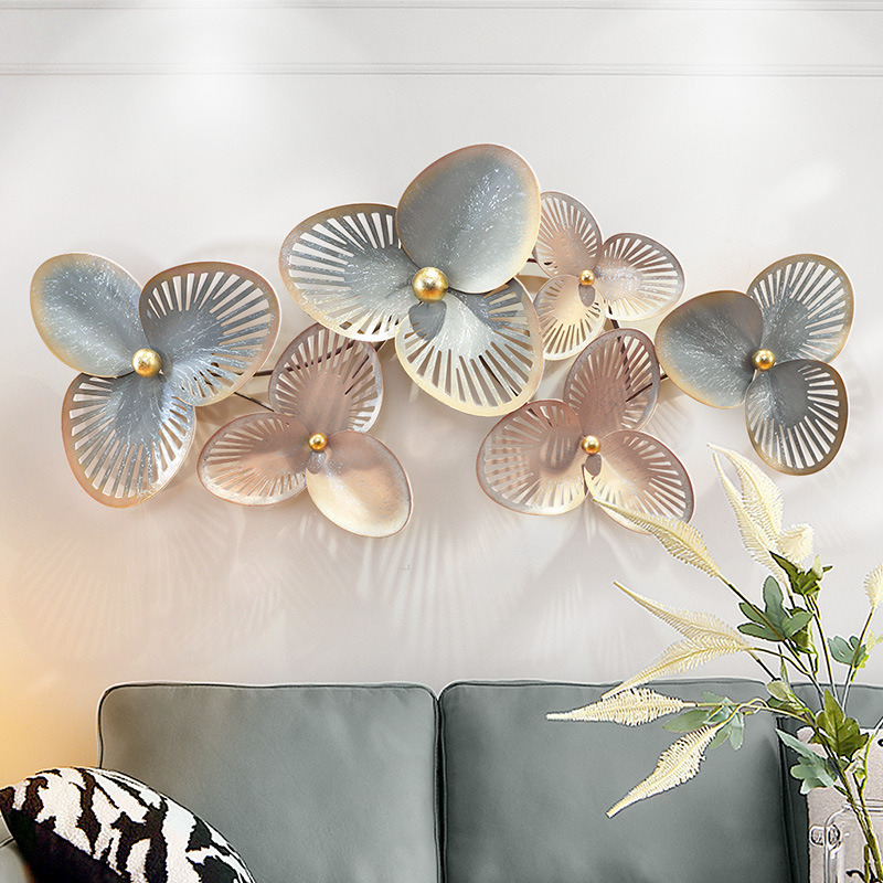 Modern Personalized Metal Wall Art Decoration Metal Flower Wall Decoration For Home Living Room